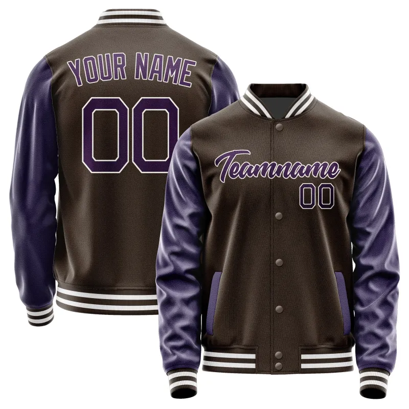 Custom Brown Purple Jacket sold by Tailorly