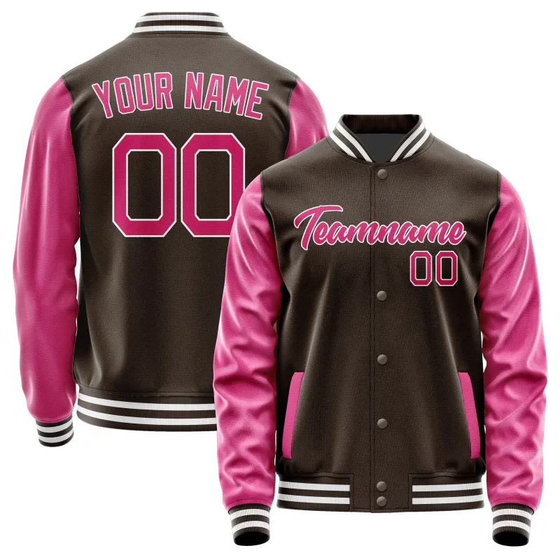 Custom Brown Pink Jacket sold by Tailorly