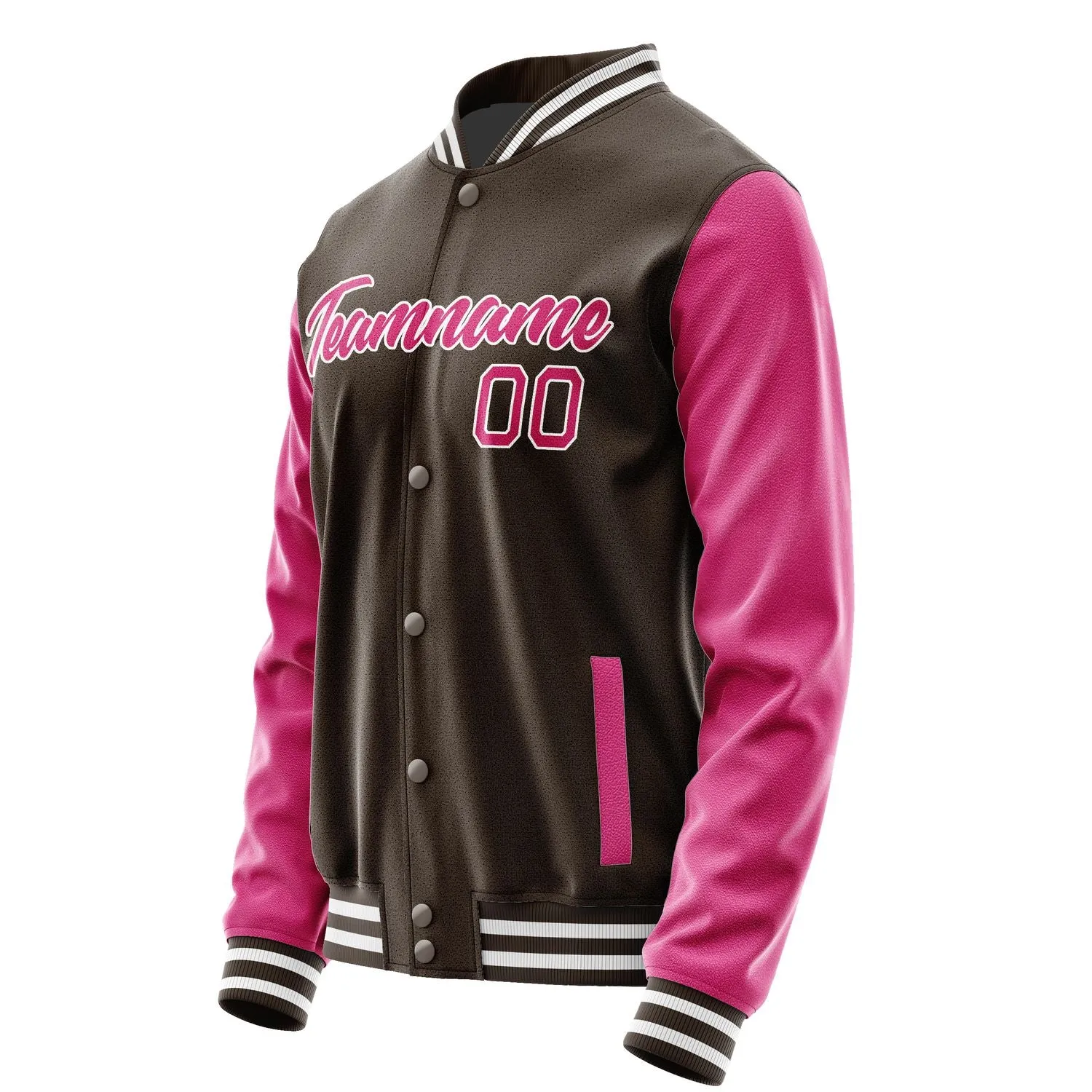 Custom Brown Pink Jacket sold by Tailorly product image thumbnail 3
