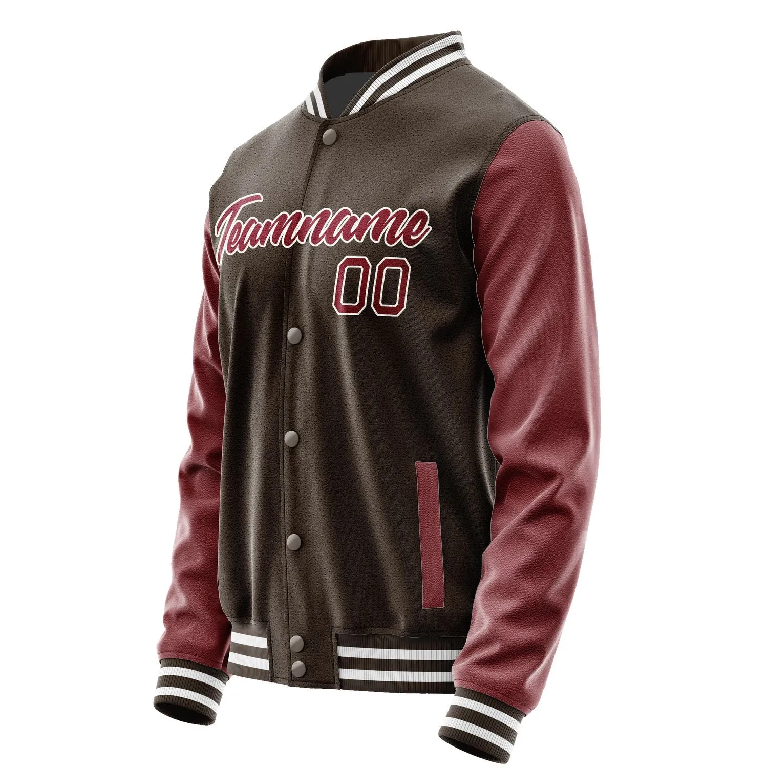 Custom Brown Crimson Red Jacket sold by Tailorly product image thumbnail 3