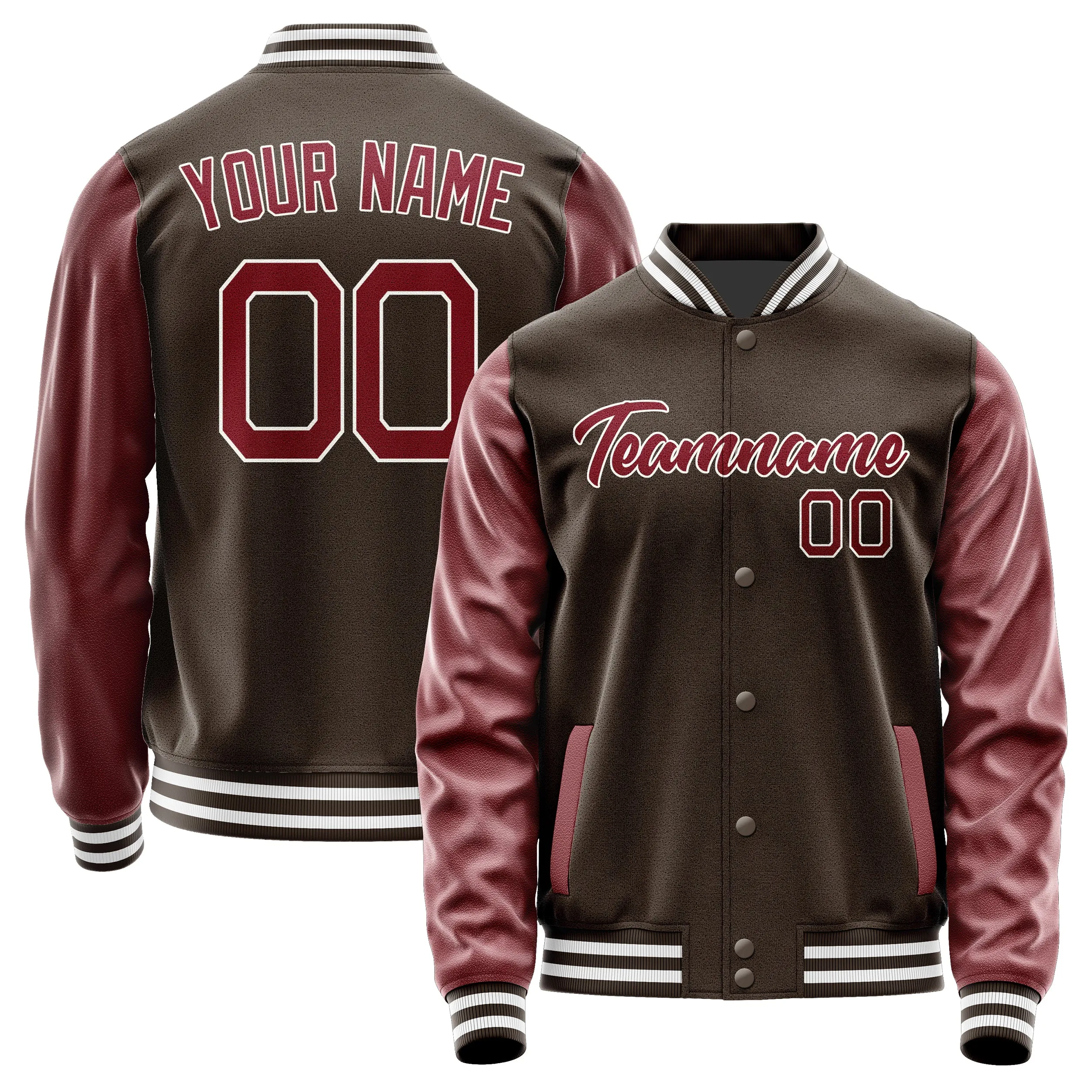 Custom Brown Crimson Red Jacket sold by Tailorly