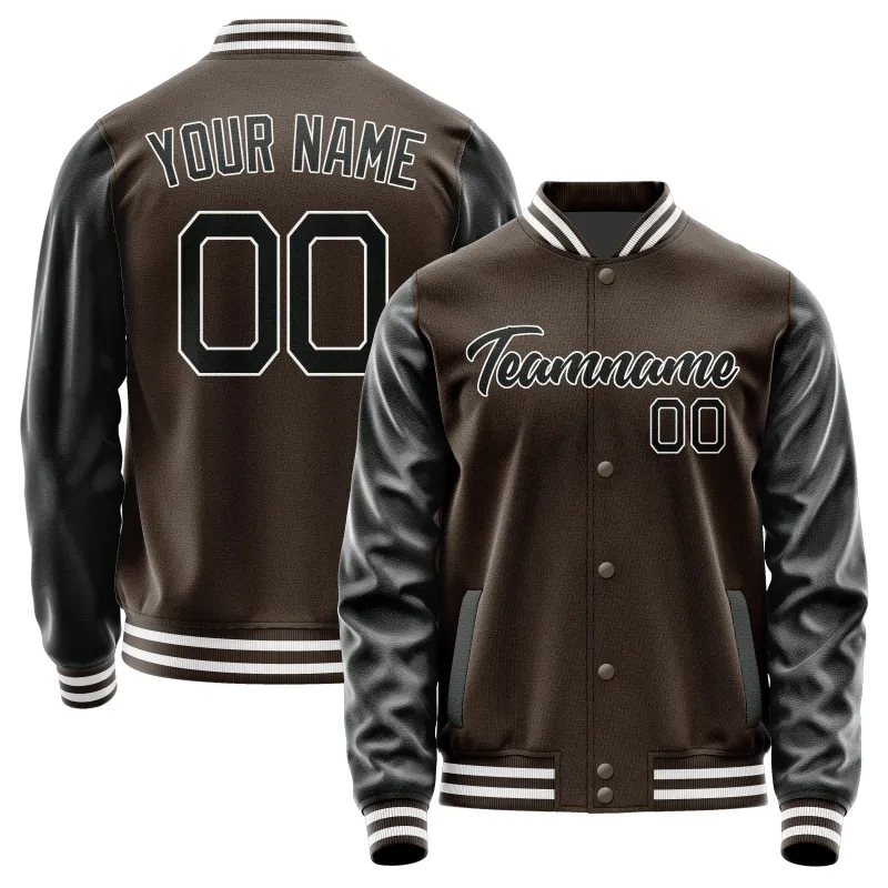 Custom Brown Black Jacket sold by Tailorly