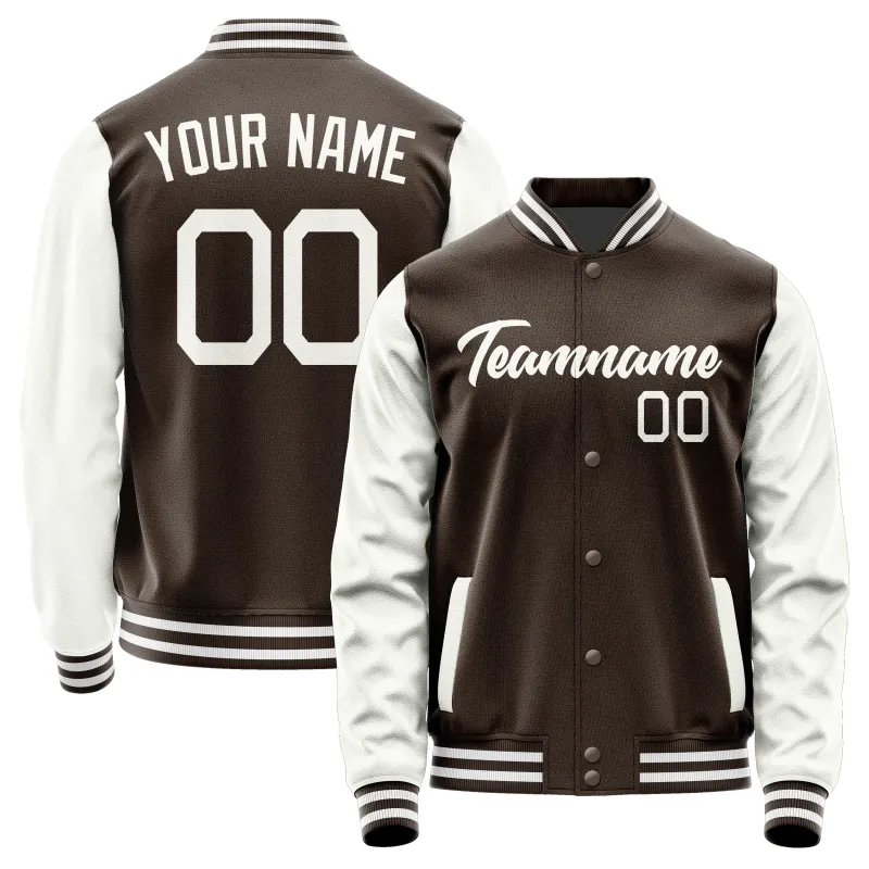 Custom Brown White Jacket sold by Tailorly