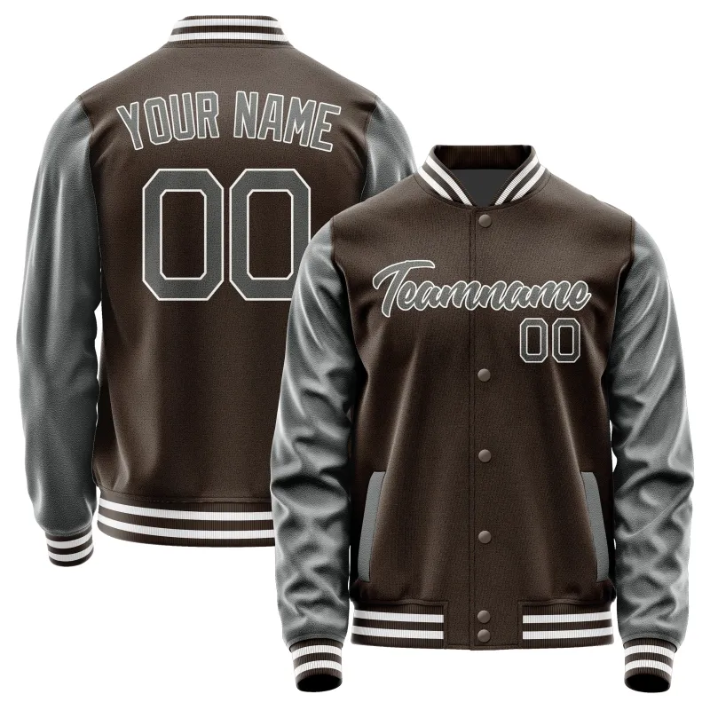 Custom Brown Dark Grey Jacket sold by Tailorly