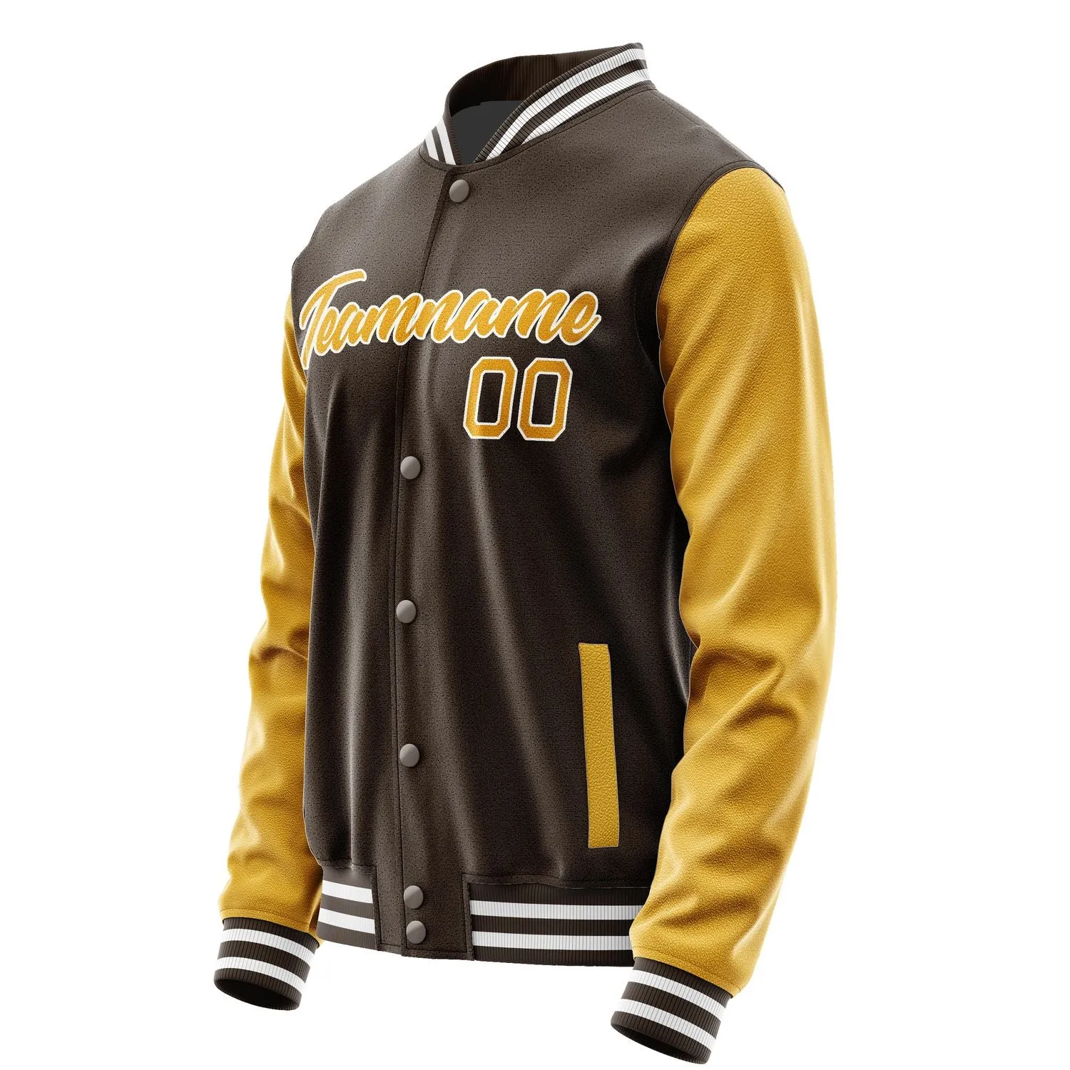 Custom Brown Yellow Jacket sold by Tailorly product image thumbnail 3