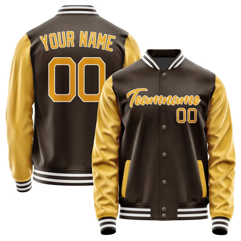 Custom Brown Yellow Jacket sold by Tailorly