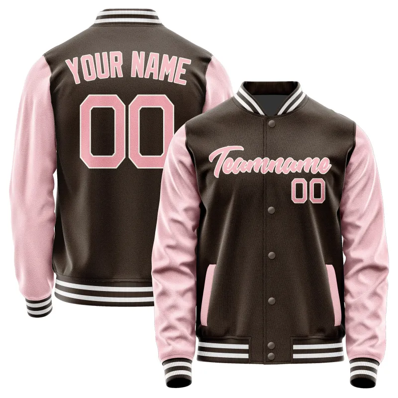 Custom Brown Light Pink Jacket sold by Tailorly