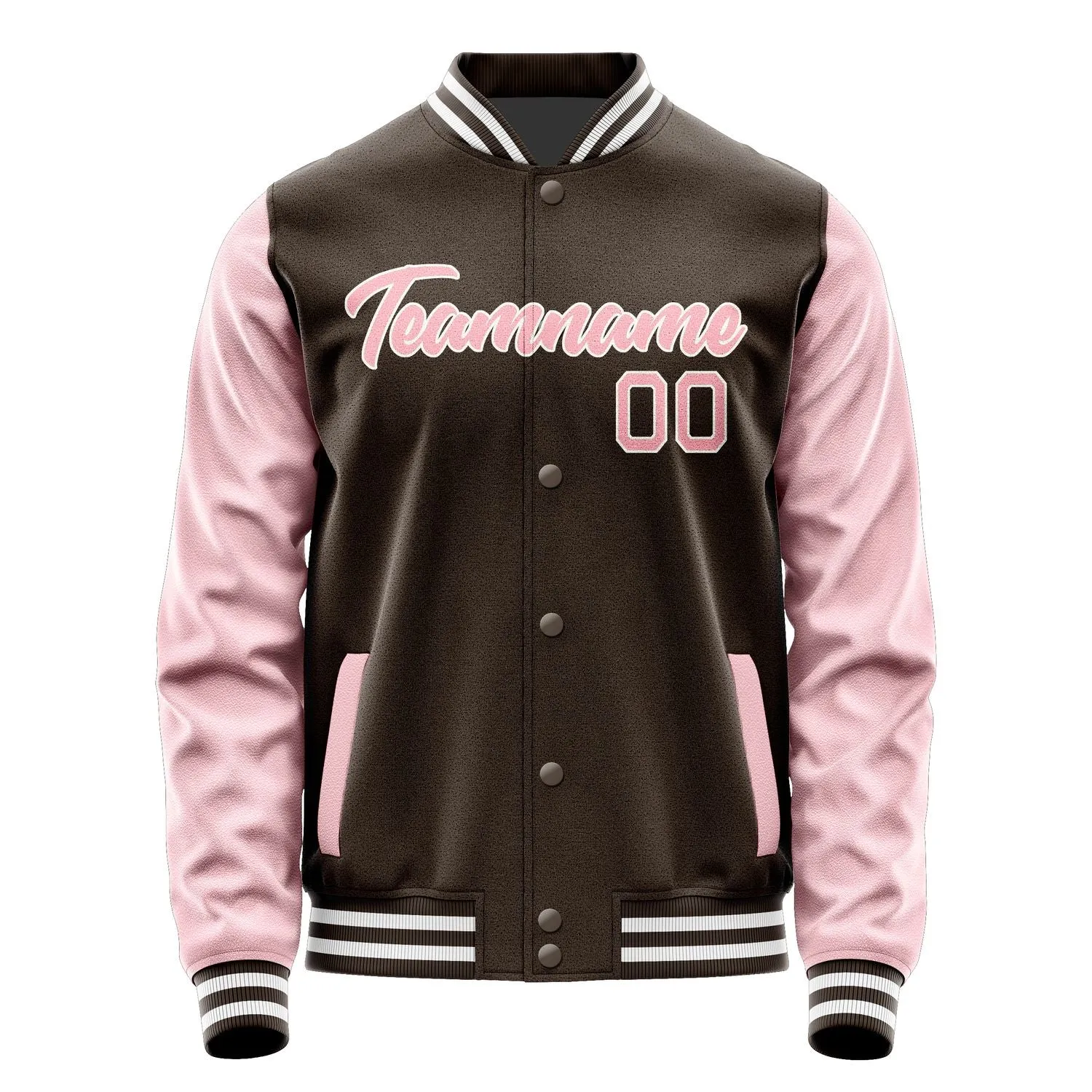 Custom Brown Light Pink Jacket sold by Tailorly product image thumbnail 2