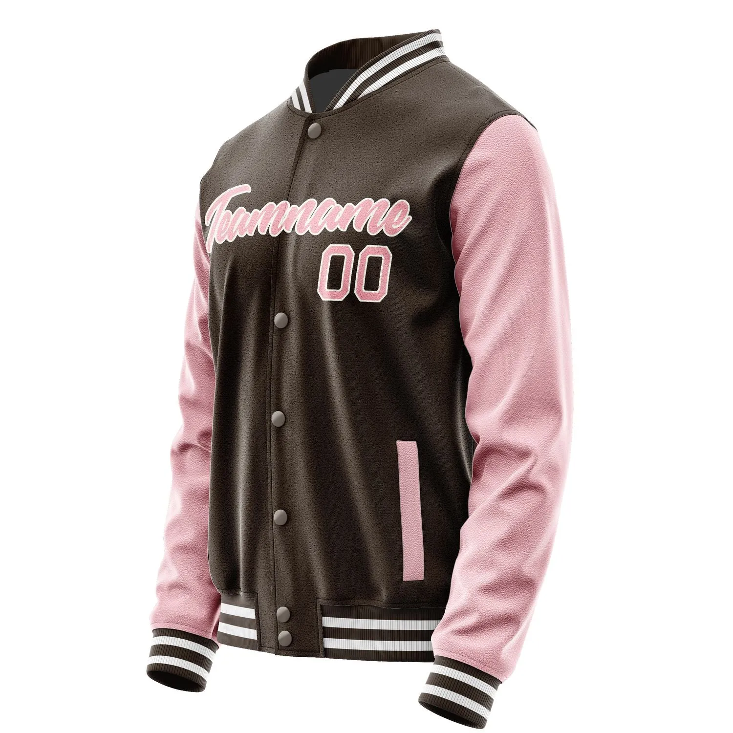 Custom Brown Light Pink Jacket sold by Tailorly product image thumbnail 3