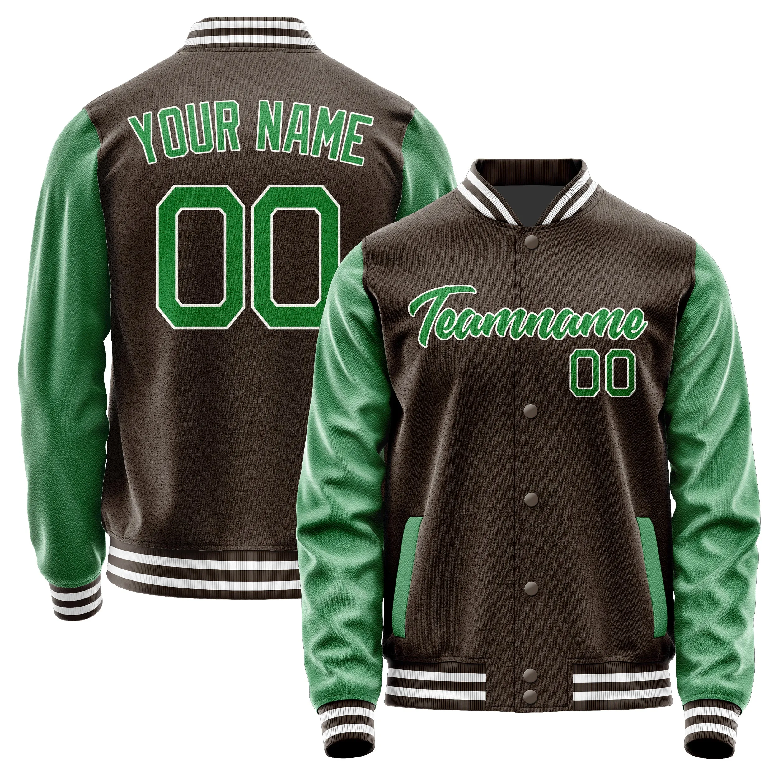 Custom Brown Emerald Green Jacket sold by Tailorly