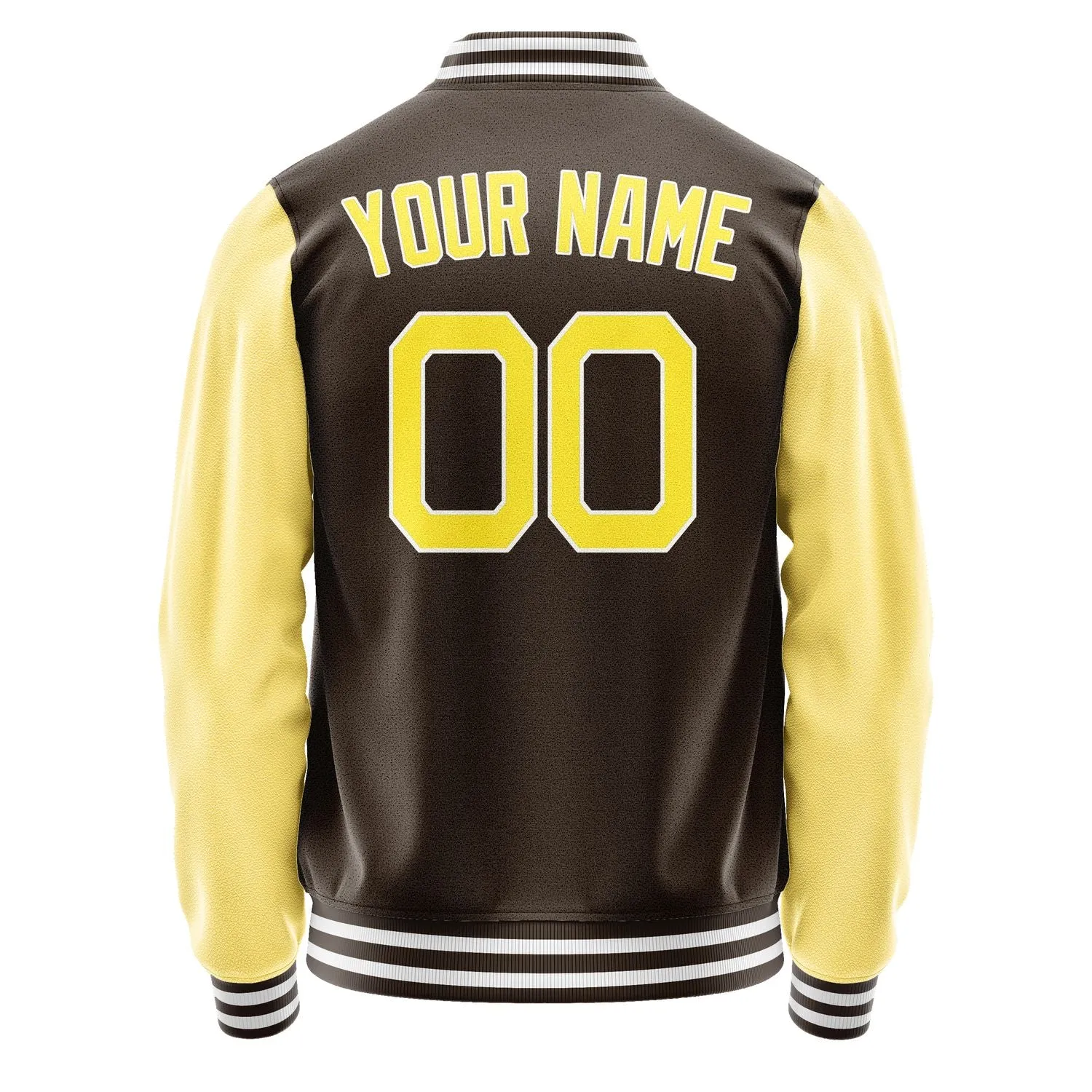 Custom Brown Light Yellow Jacket sold by Tailorly product image thumbnail 4