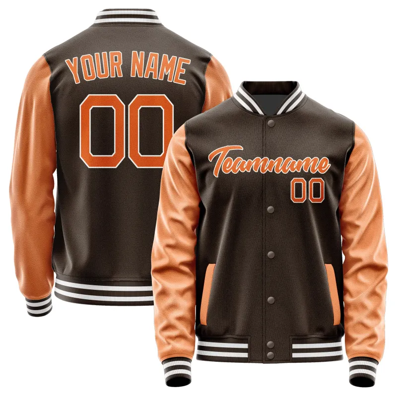 Custom Brown Orange Jacket sold by Tailorly