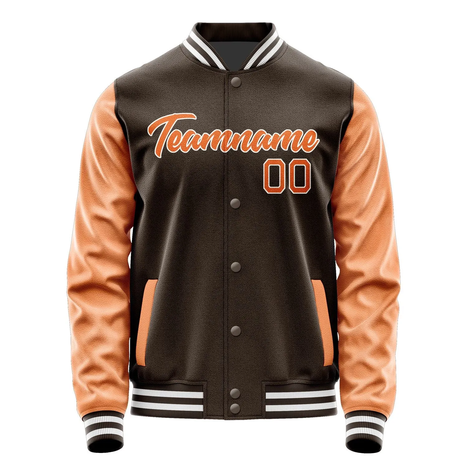 Custom Brown Orange Jacket sold by Tailorly product image thumbnail 2