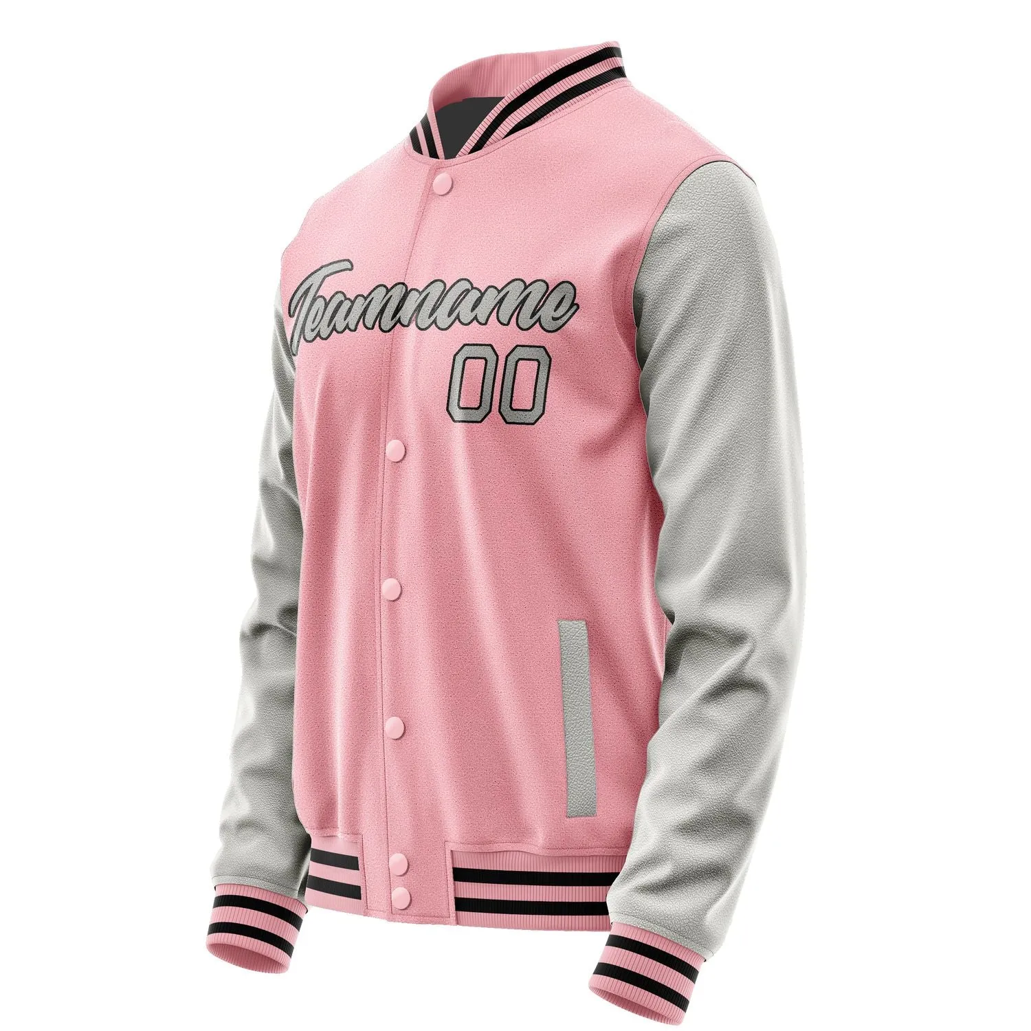 Custom Light Pink Gray Jacket sold by Tailorly product image thumbnail 3