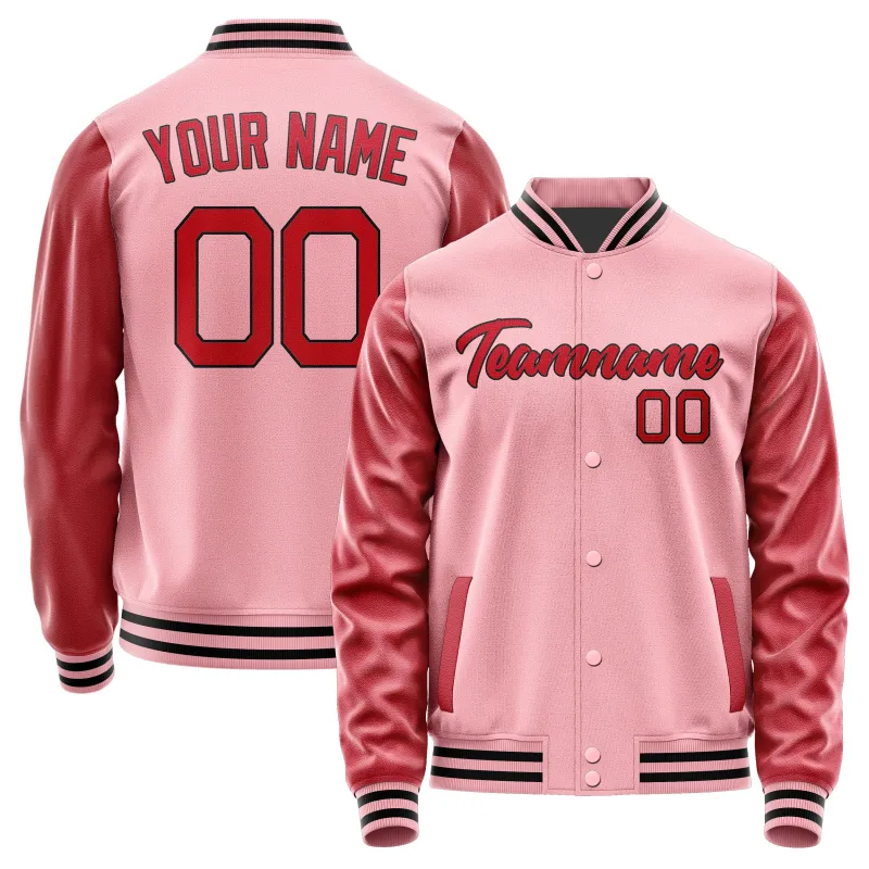 Custom Light Pink Red Jacket sold by Tailorly