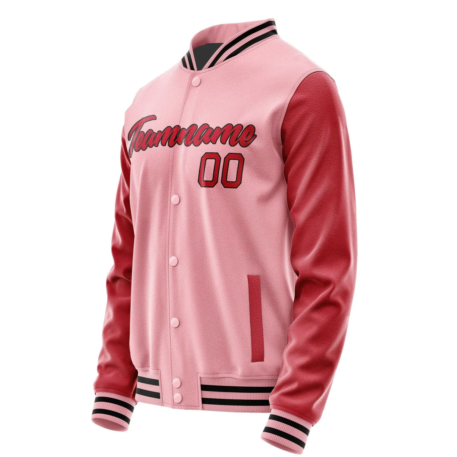 Custom Light Pink Red Jacket sold by Tailorly product image thumbnail 3