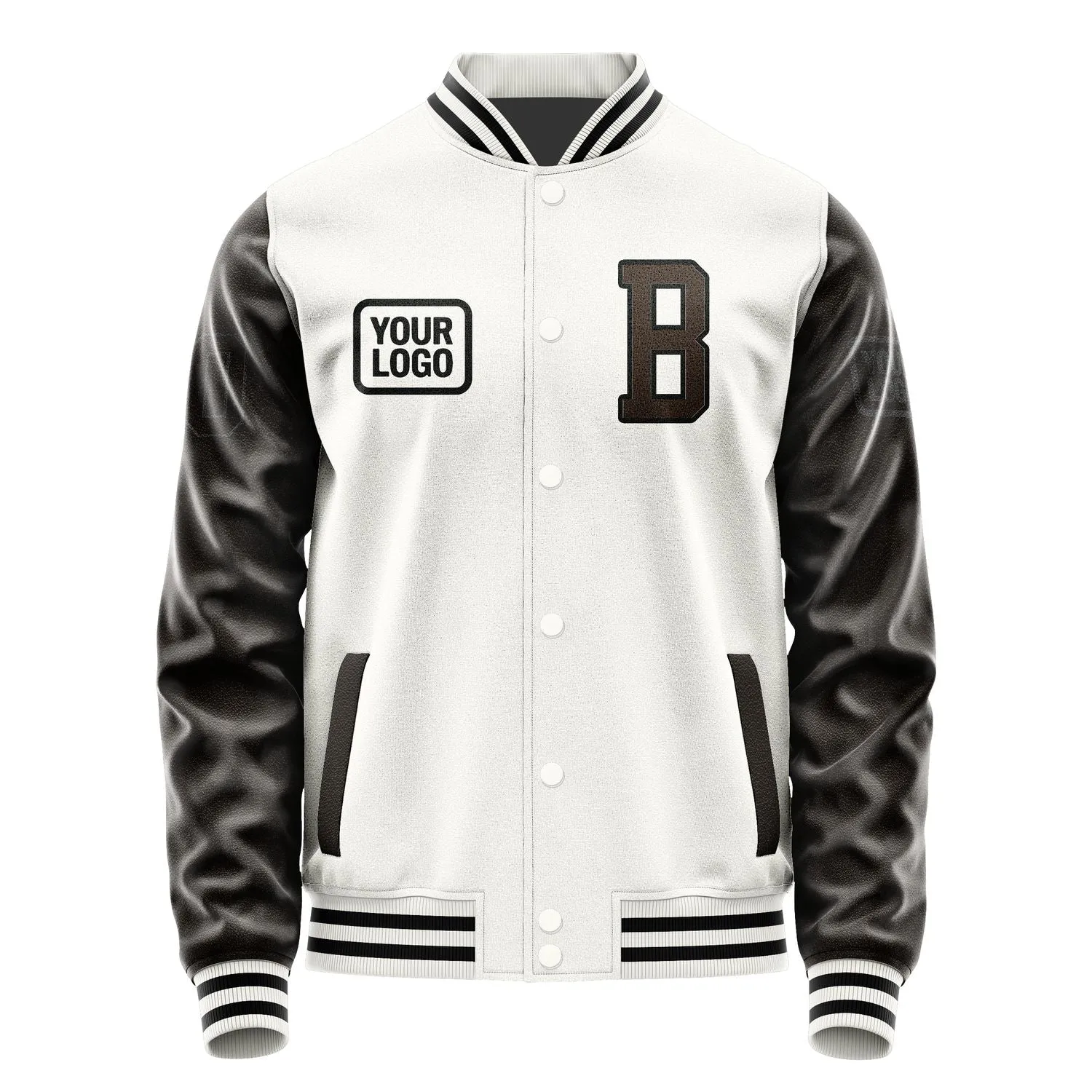 Custom White Brown Jacket sold by Tailorly product image thumbnail 2