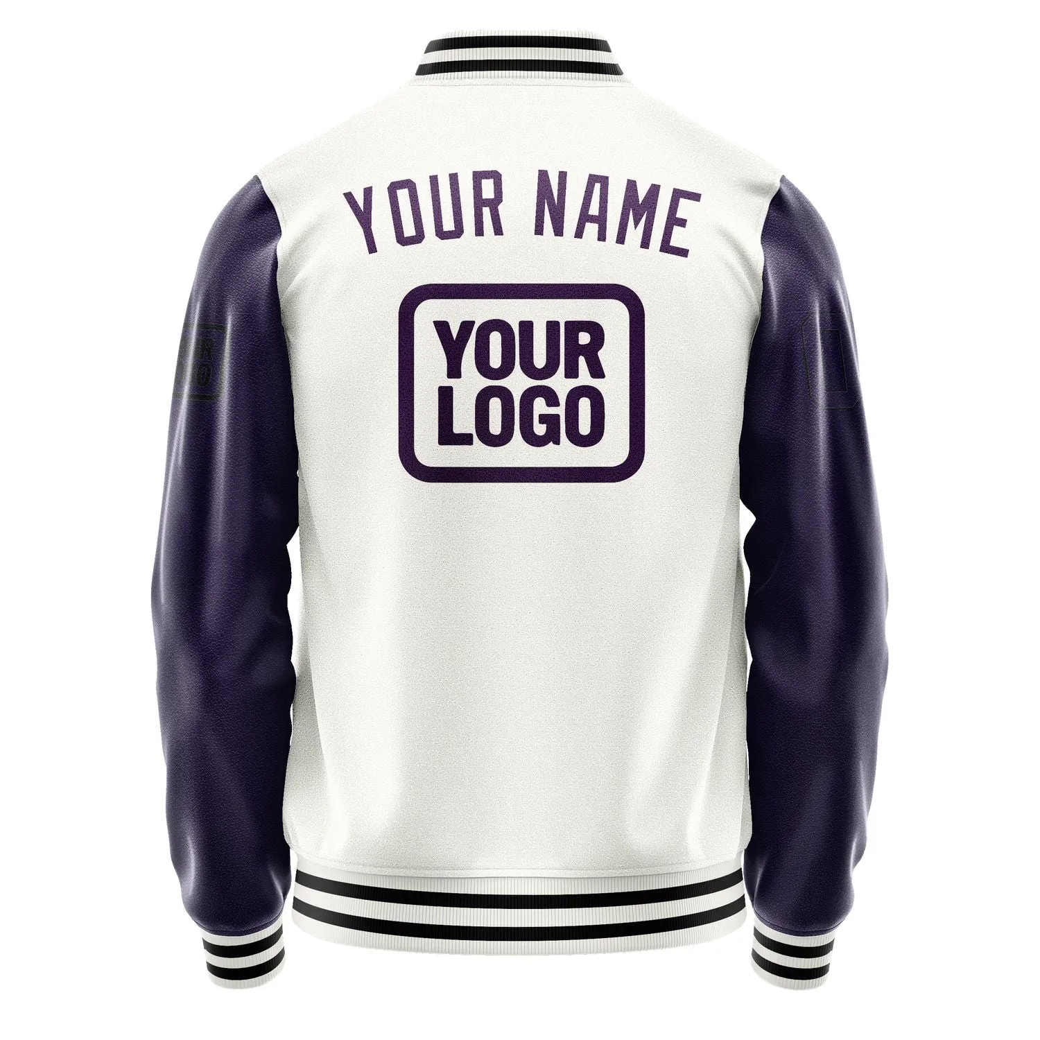Custom White Purple Jacket sold by Tailorly product image thumbnail 4