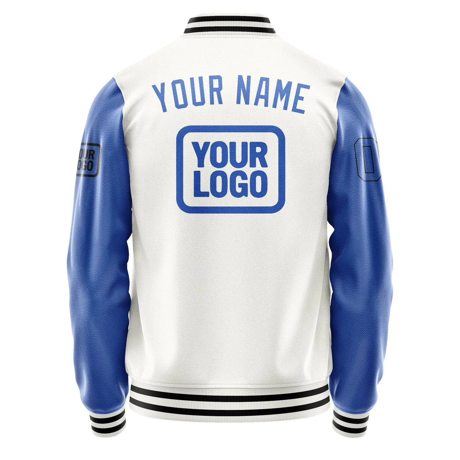 Custom White Sky Blue Jacket sold by Tailorly product image thumbnail 4