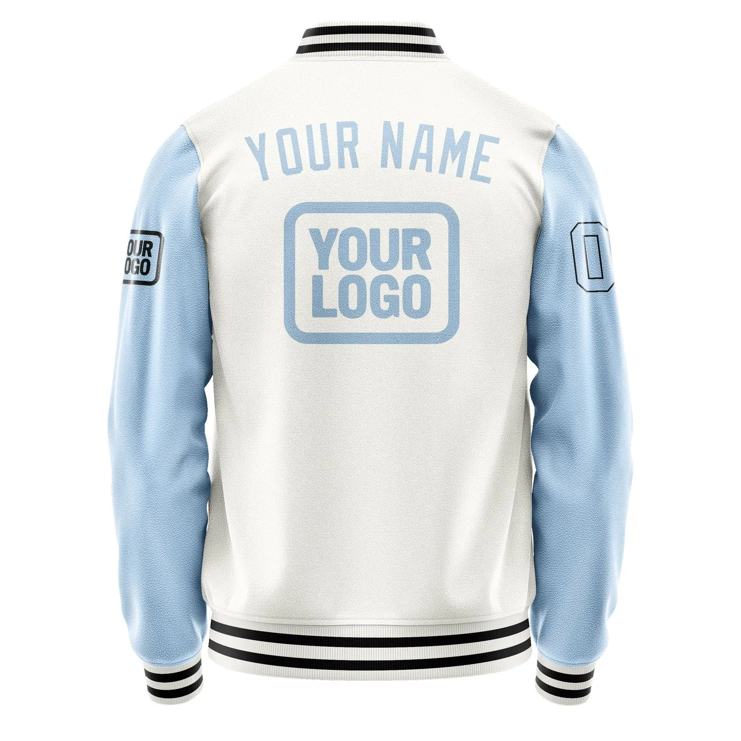 Custom White Light Blue Jacket sold by Tailorly product image thumbnail 4