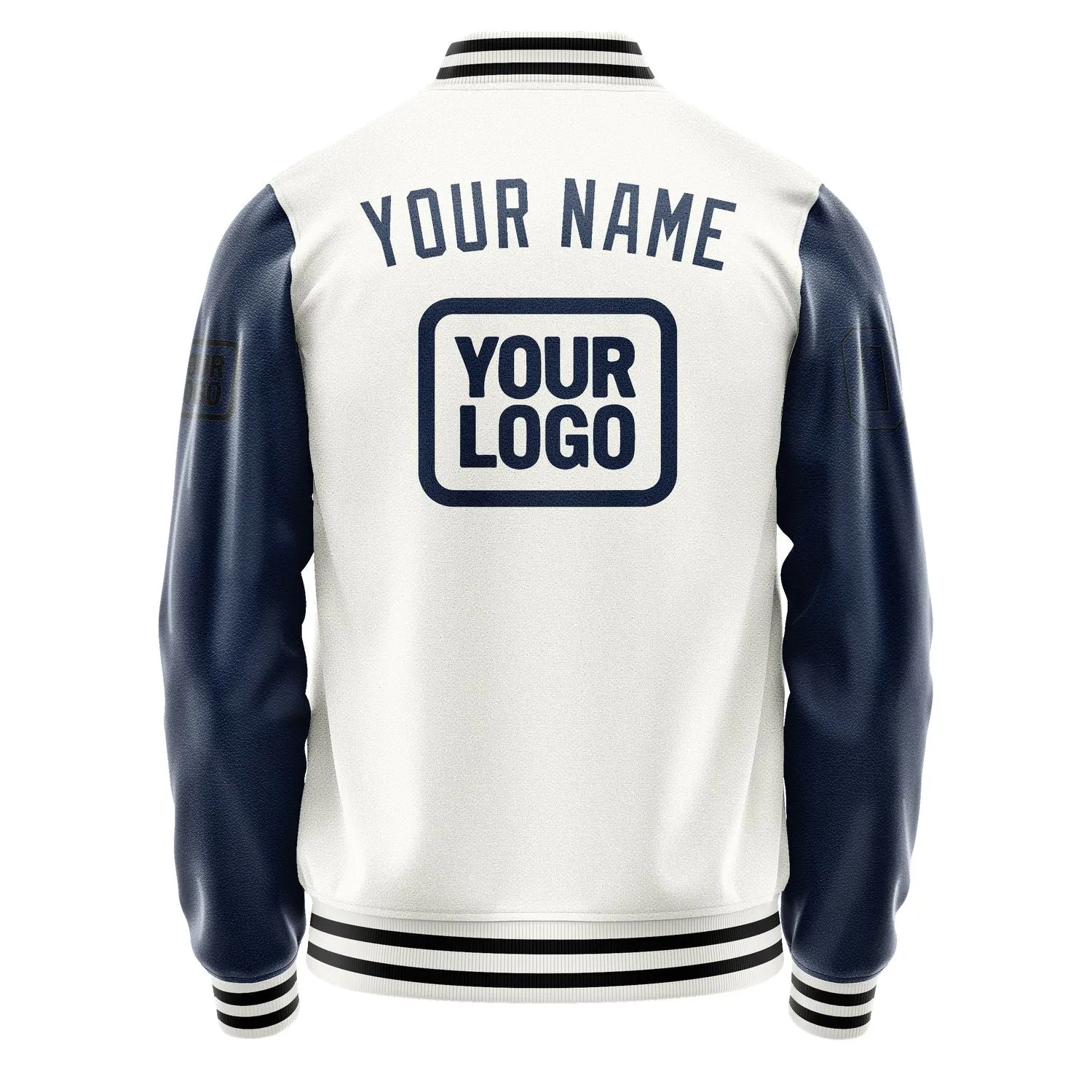 Custom White Blue Jacket sold by Tailorly product image thumbnail 4