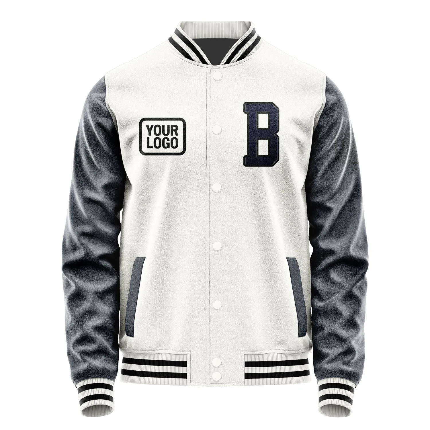 Custom White Navy Jacket sold by Tailorly product image thumbnail 2