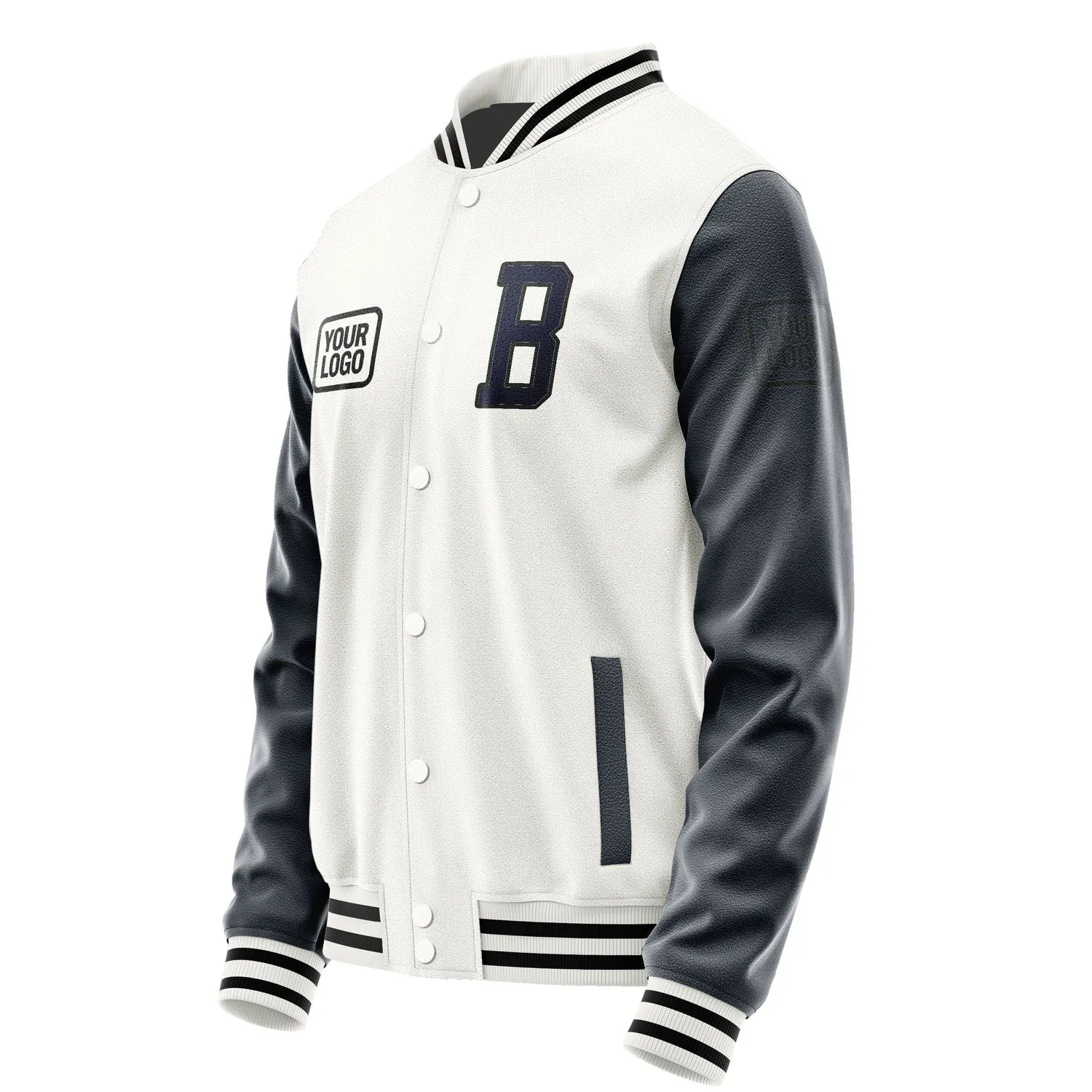 Custom White Navy Jacket sold by Tailorly product image thumbnail 3