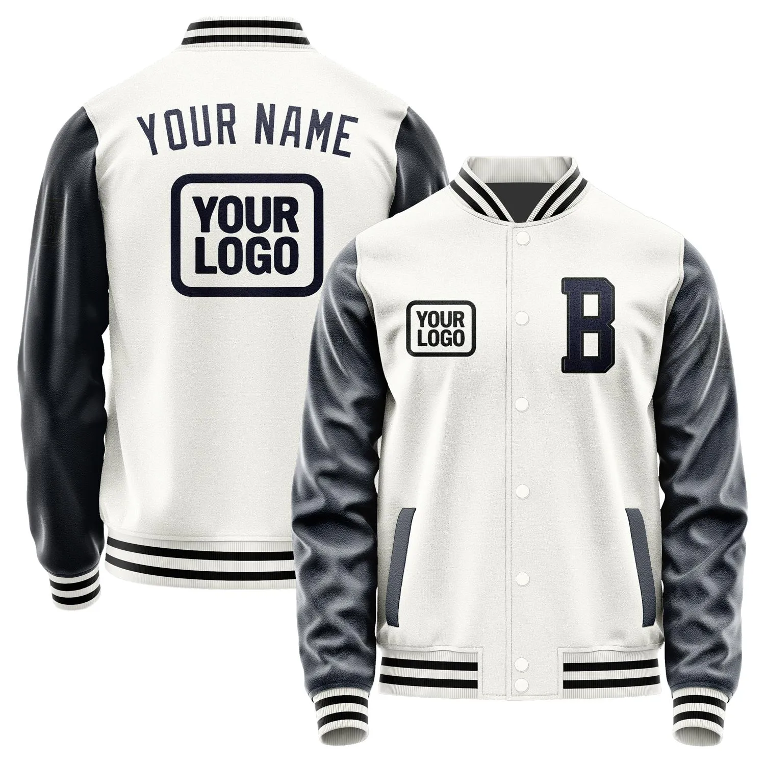 Custom White Navy Jacket sold by Tailorly