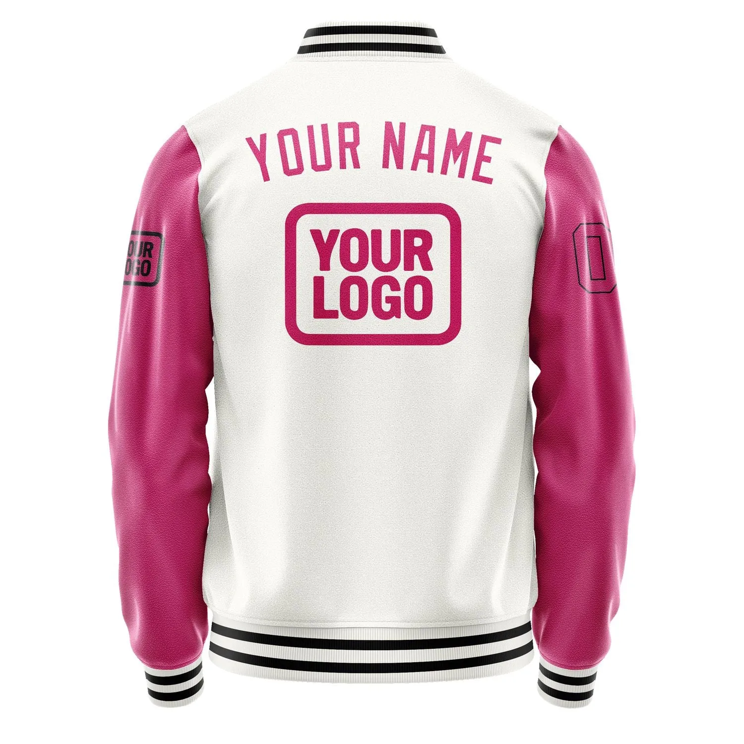 Custom White Pink Jacket sold by Tailorly product image thumbnail 4