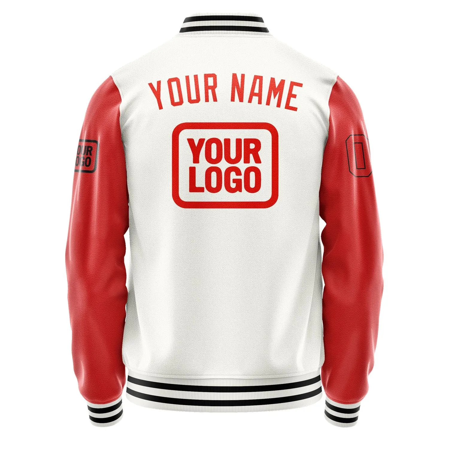 Custom White Orange Red Jacket sold by Tailorly product image thumbnail 4