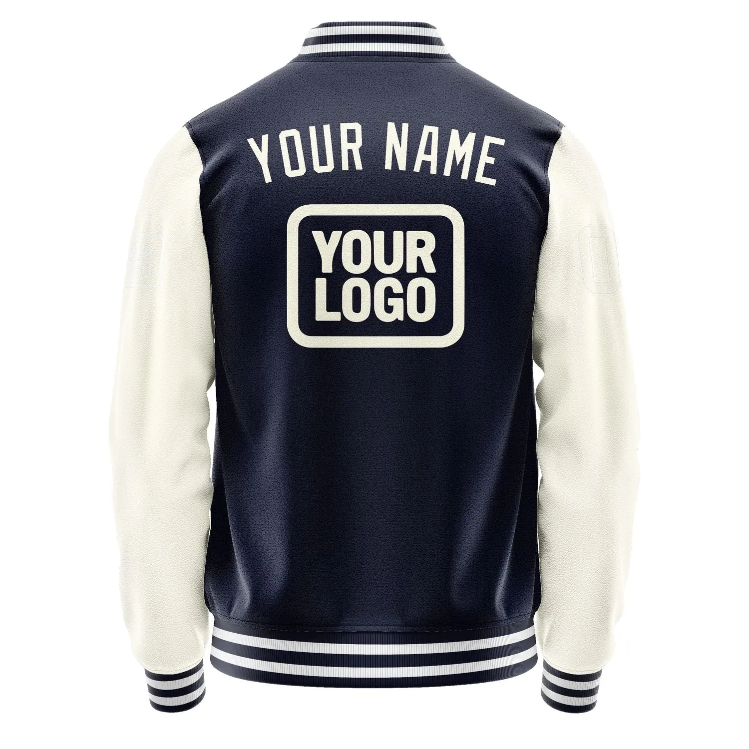 Custom Navy Cream Jacket sold by Tailorly product image thumbnail 4