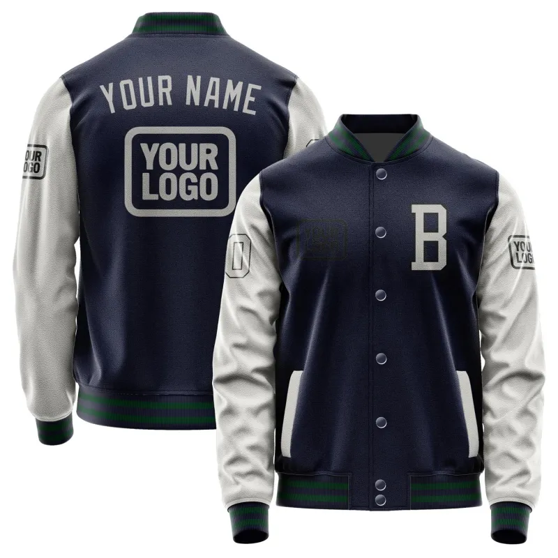 Custom Navy Gray Jacket sold by Tailorly