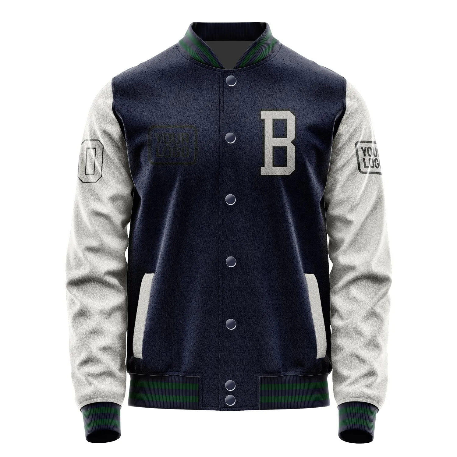 Custom Navy Gray Jacket sold by Tailorly product image thumbnail 2