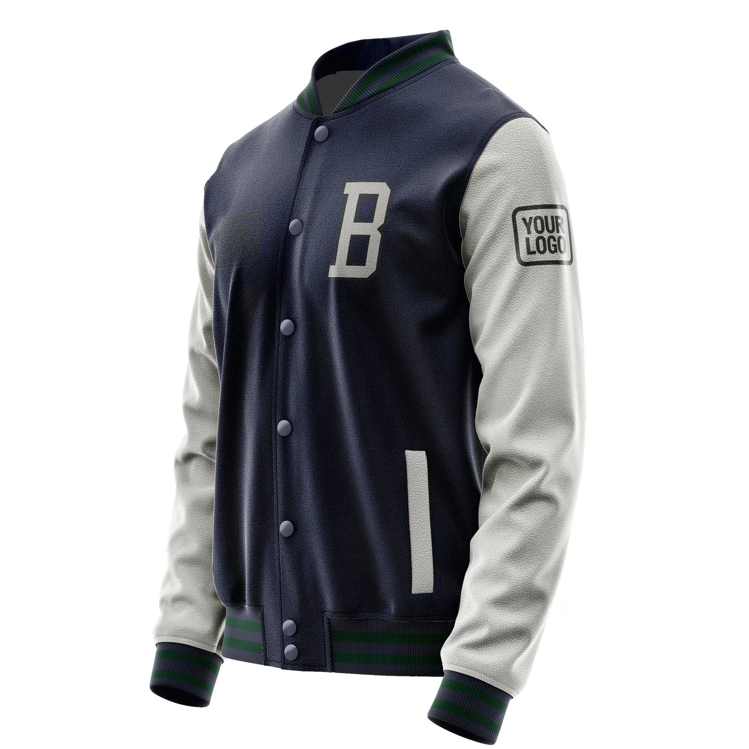 Custom Navy Gray Jacket sold by Tailorly product image thumbnail 3