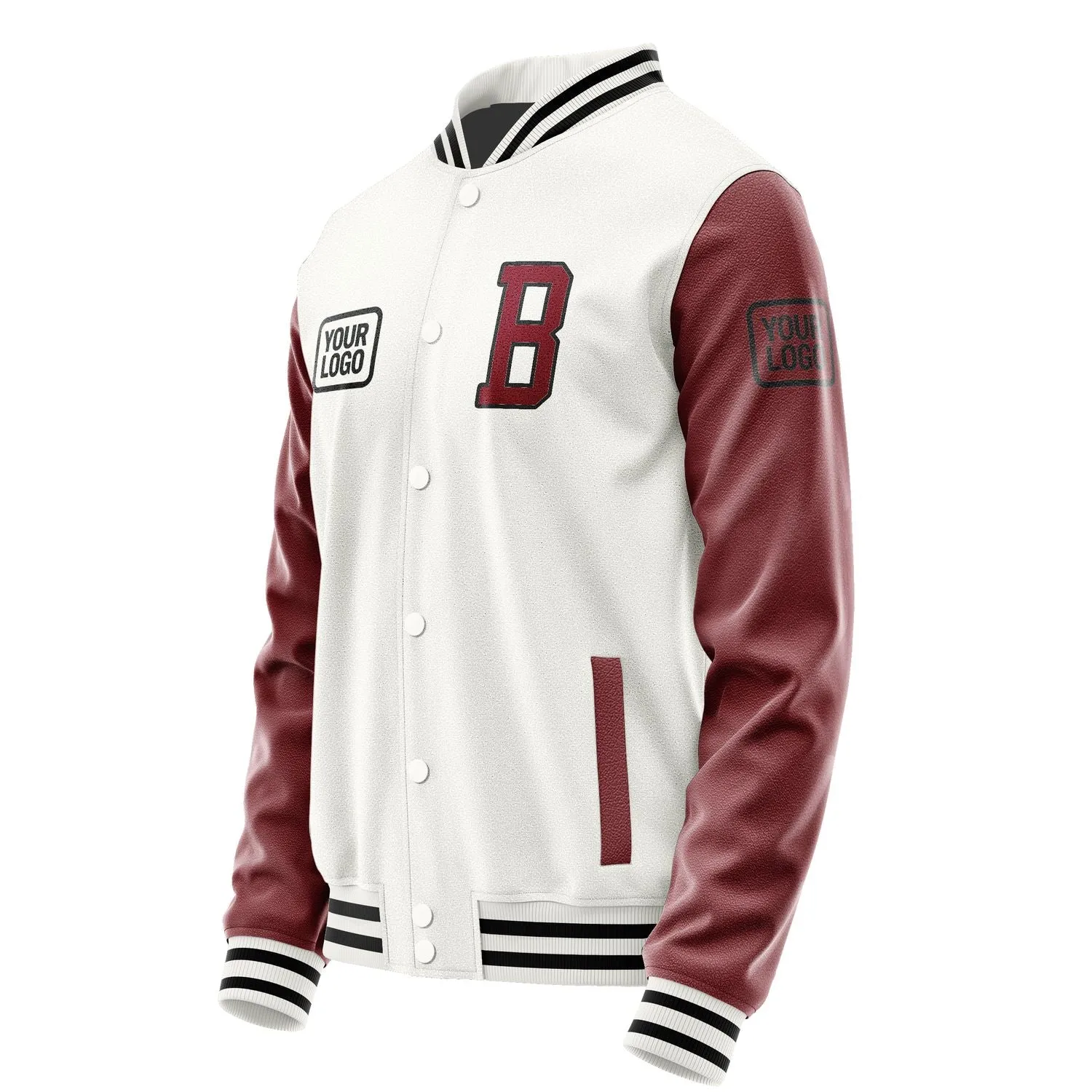 Custom White Crimson Red Jacket sold by Tailorly product image thumbnail 3