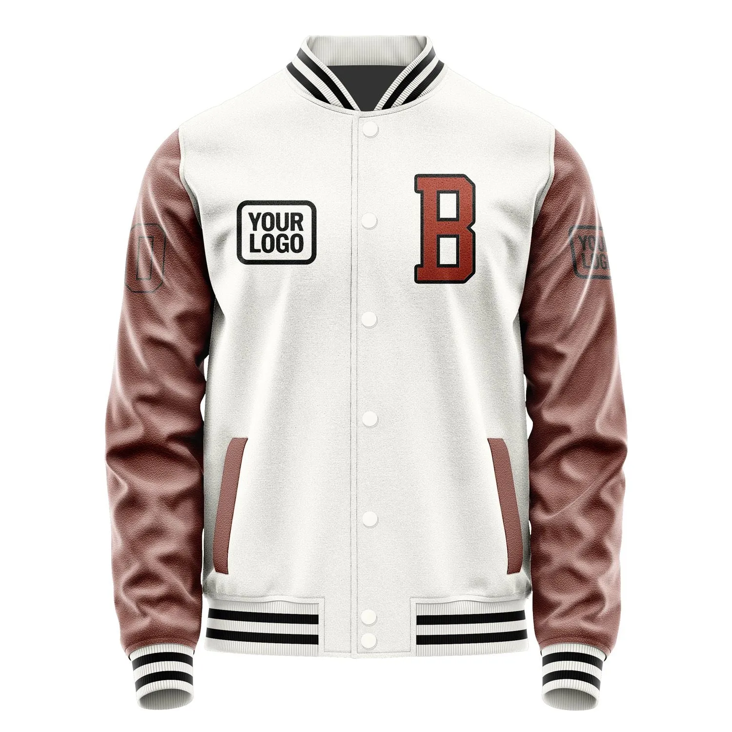 Custom White Coral Red Jacket sold by Tailorly product image thumbnail 2