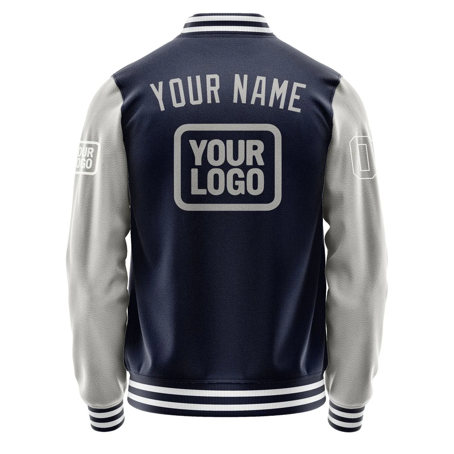 Custom Navy Gray Jacket sold by Tailorly product image thumbnail 4