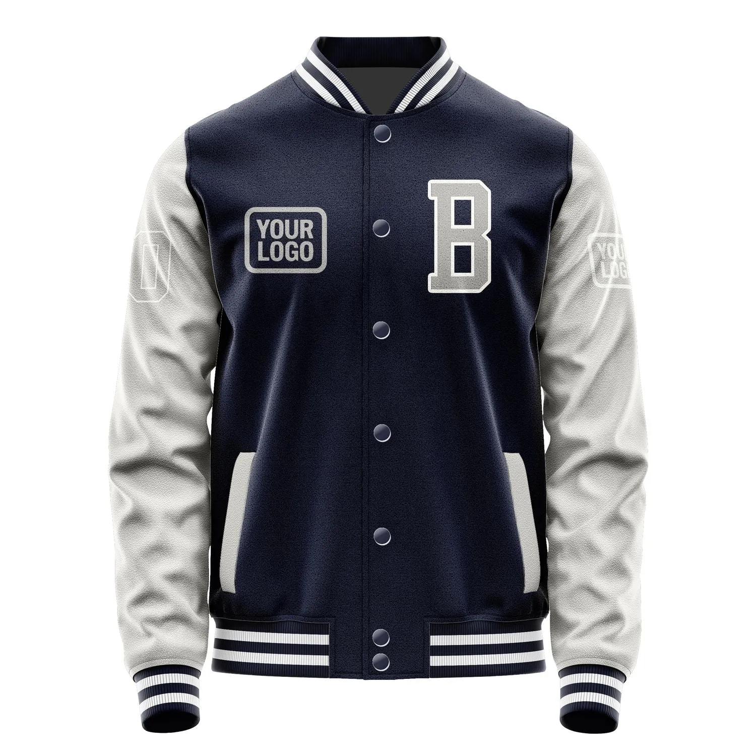 Custom Navy Gray Jacket sold by Tailorly product image thumbnail 2