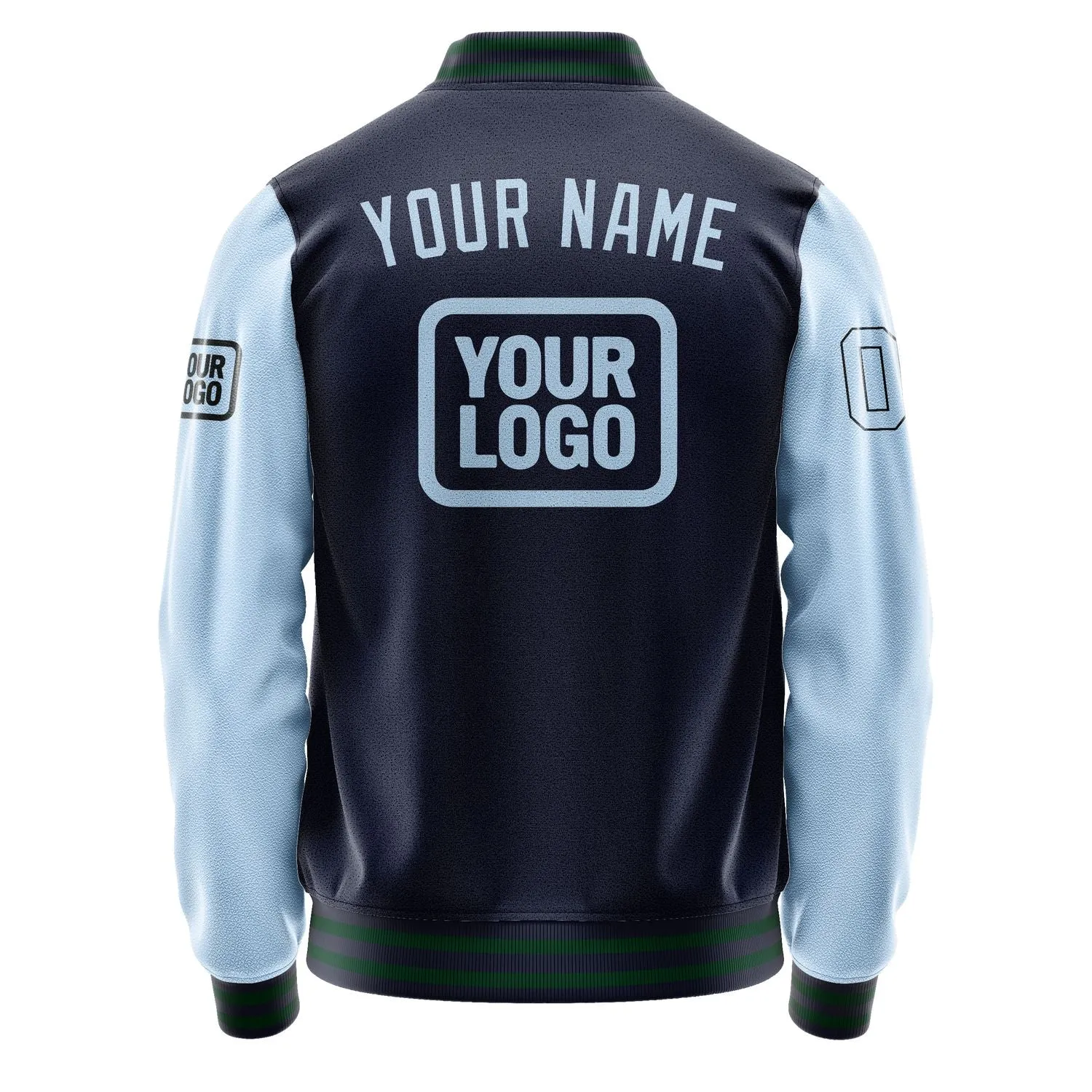 Custom Navy Light Blue Jacket sold by Tailorly product image thumbnail 4