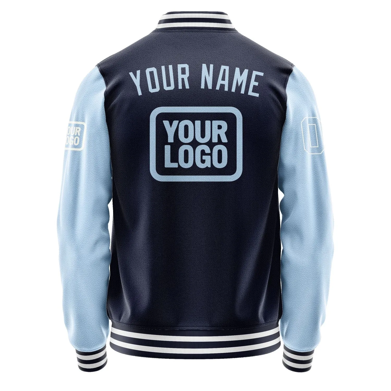 Custom Navy Light Blue Jacket sold by Tailorly product image thumbnail 4