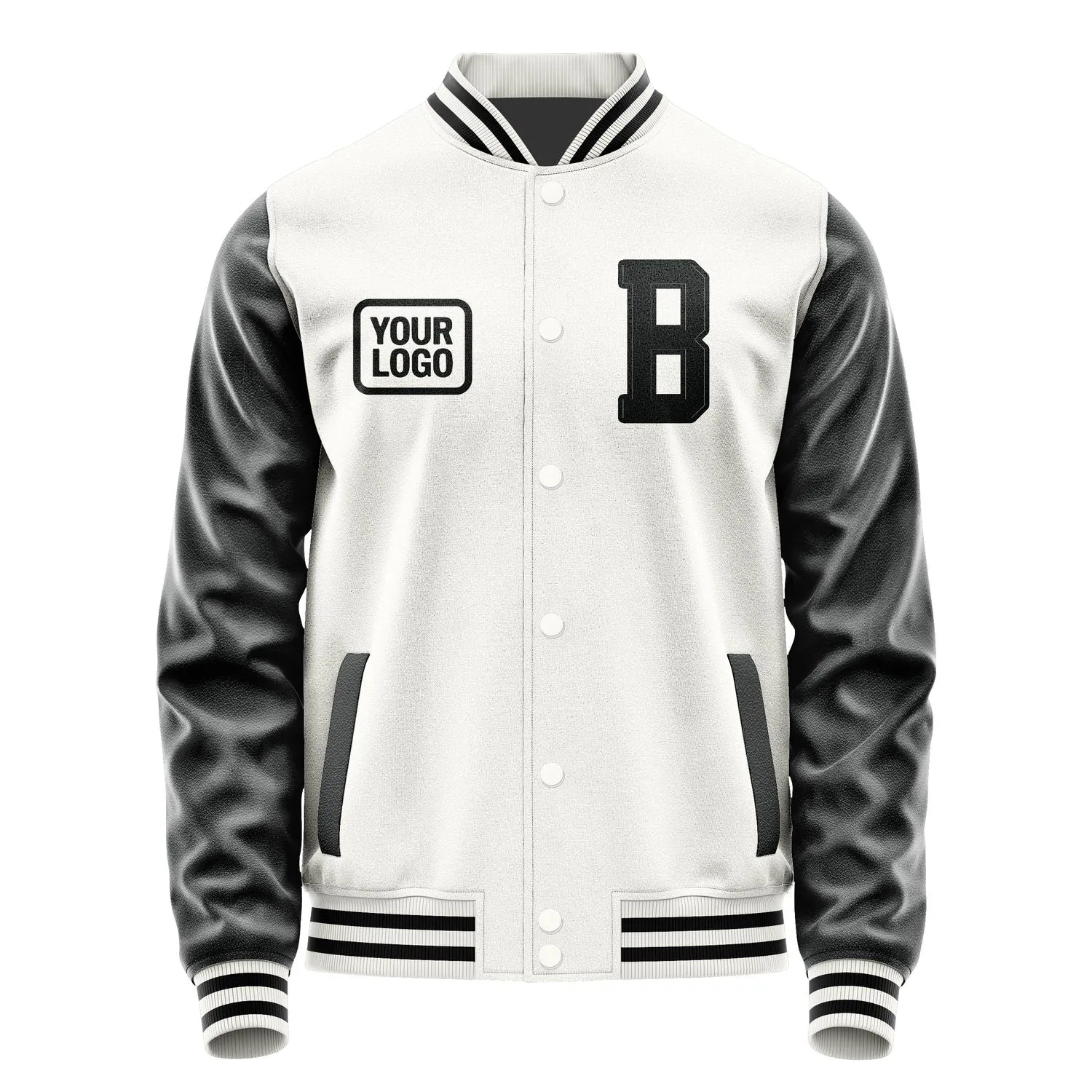 Custom White Black Jacket sold by Tailorly product image thumbnail 2