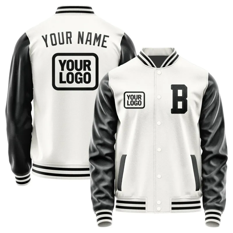 Custom White Black Jacket sold by Tailorly
