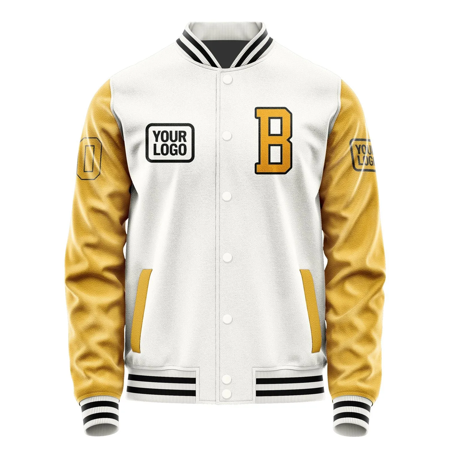 Custom White Yellow Jacket sold by Tailorly product image thumbnail 2