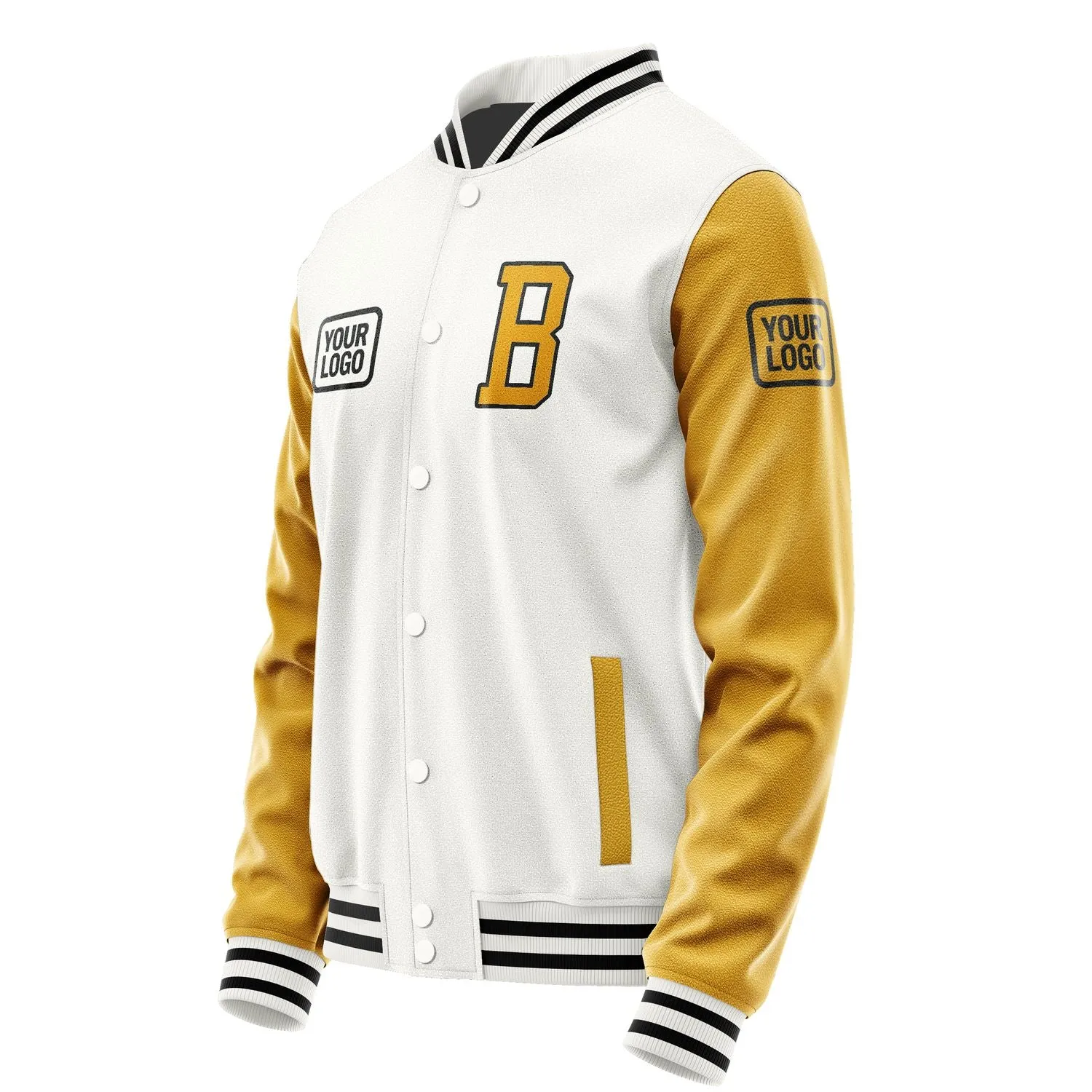Custom White Yellow Jacket sold by Tailorly product image thumbnail 3