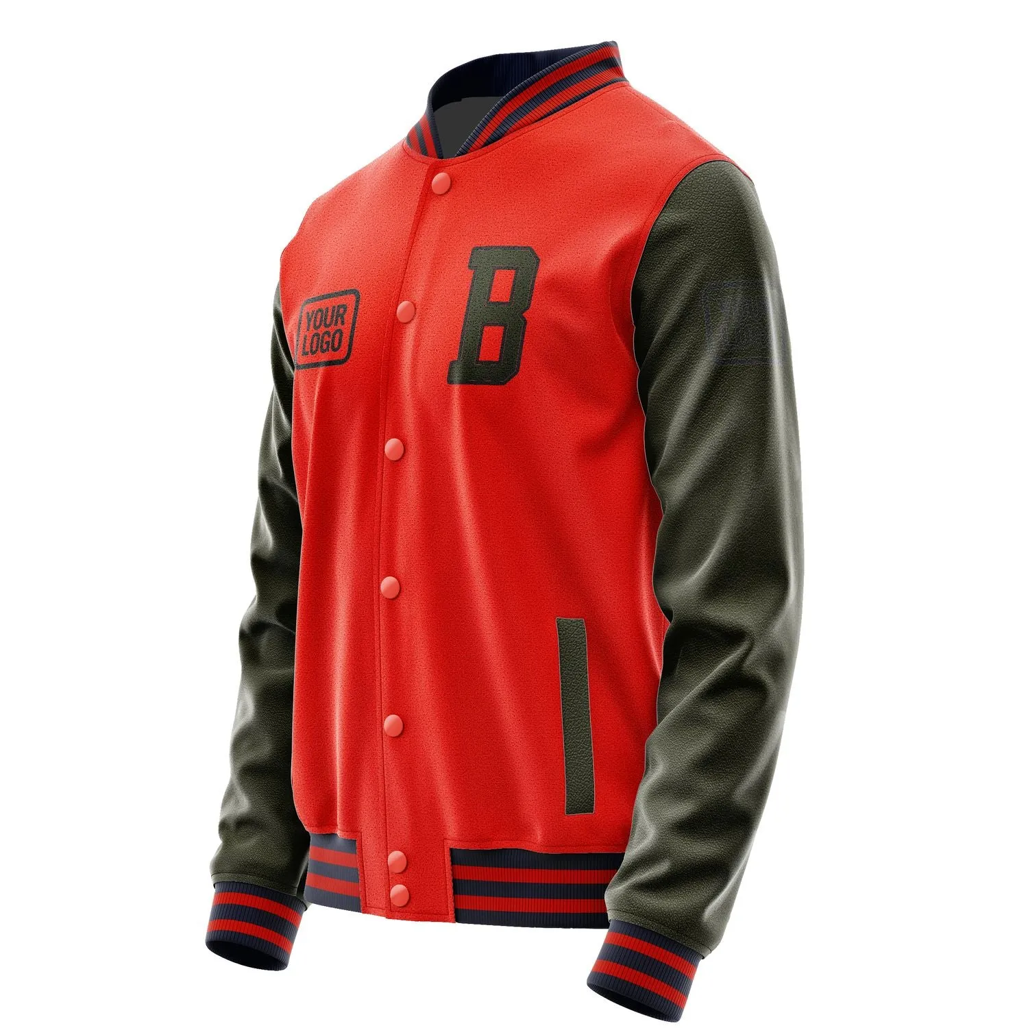 Custom Orange Red Olive Jacket sold by Tailorly product image thumbnail 3