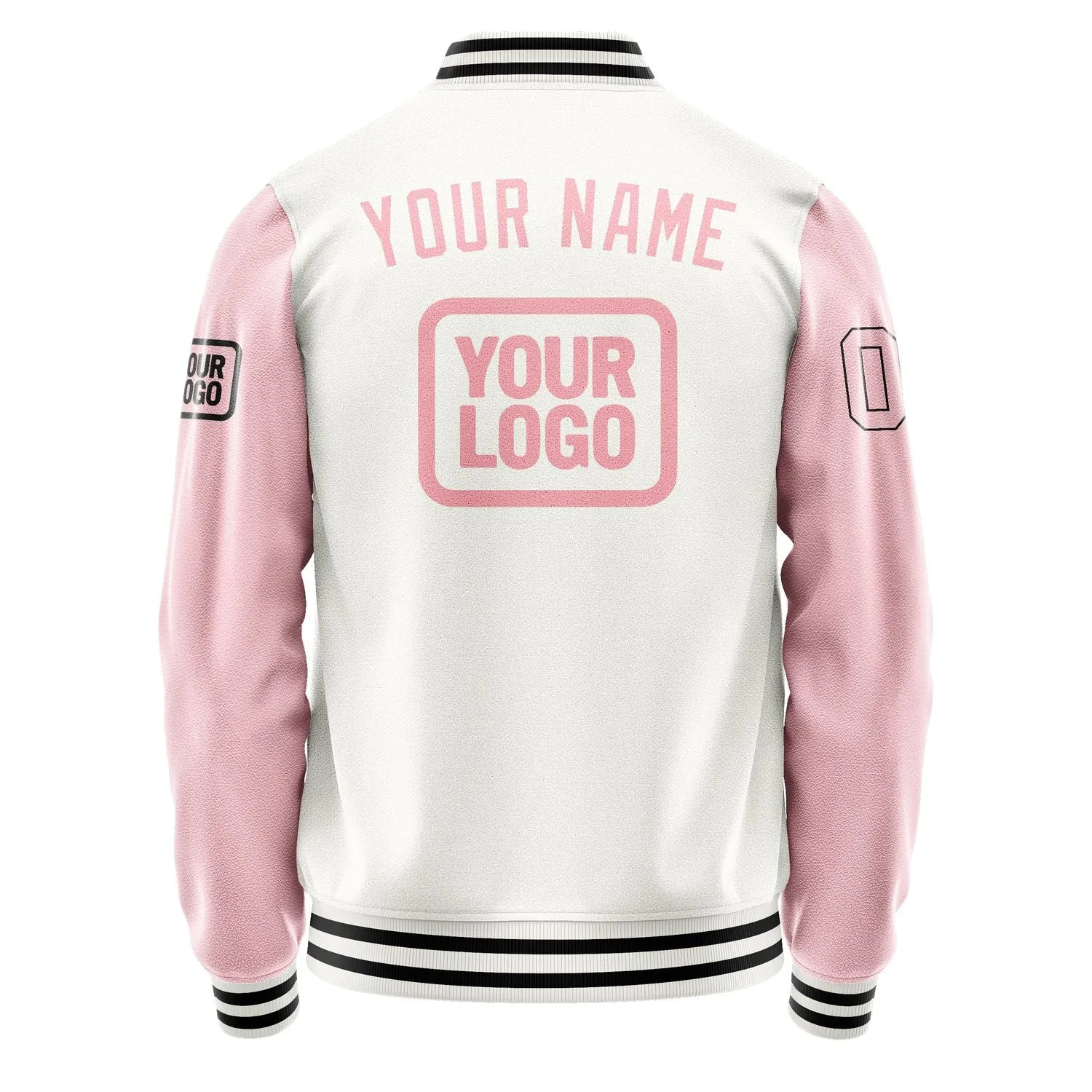 Custom White Light Pink Jacket sold by Tailorly product image thumbnail 4