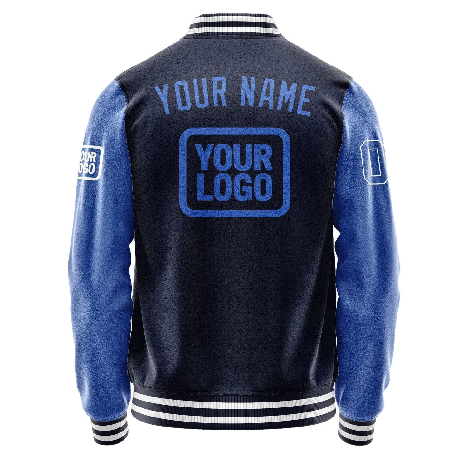 Custom Navy Sky Blue Jacket sold by Tailorly product image thumbnail 4