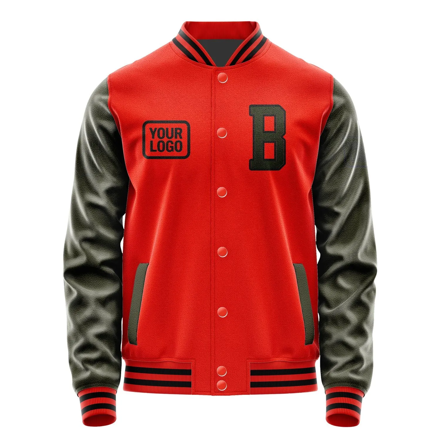 Custom Orange Red Olive Jacket sold by Tailorly product image thumbnail 2