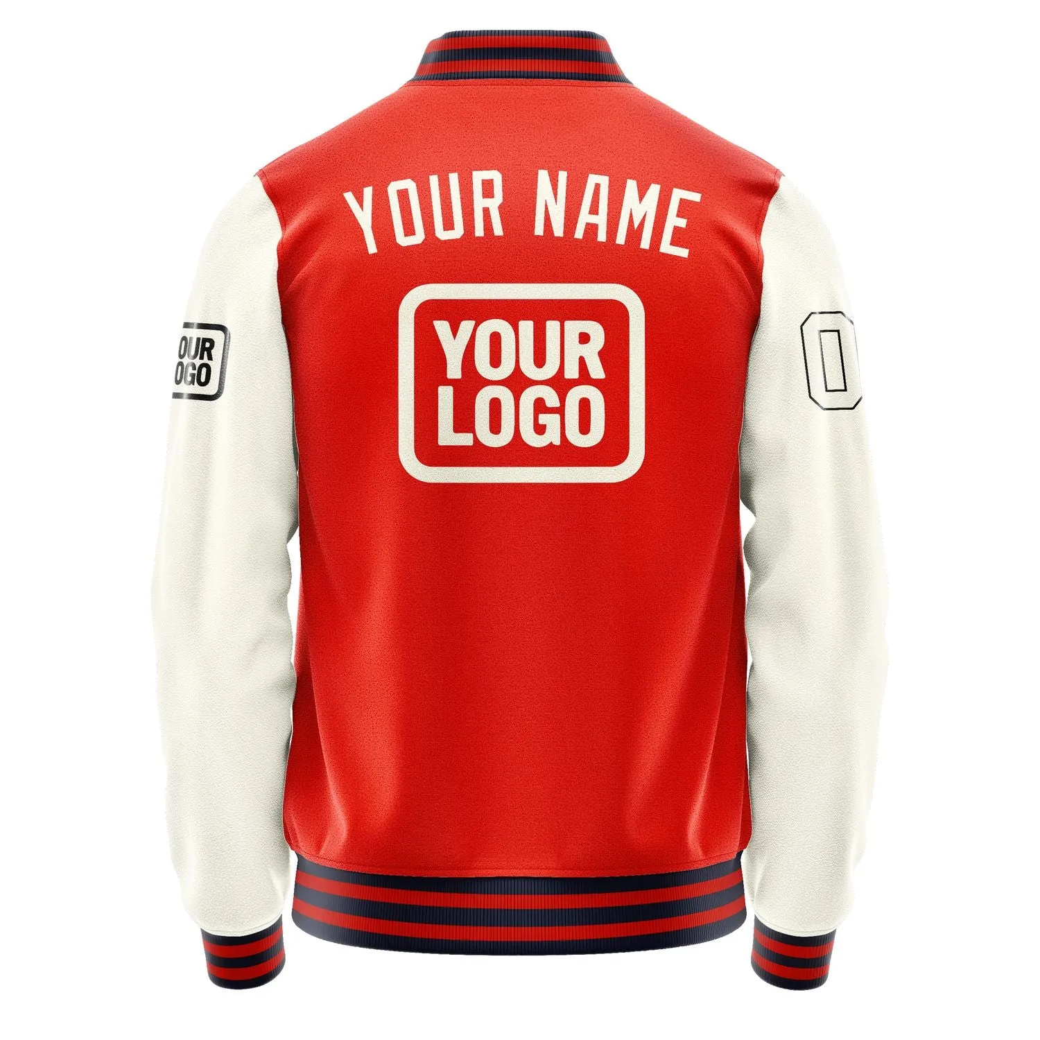 Custom Orange Red Cream Jacket sold by Tailorly product image thumbnail 4