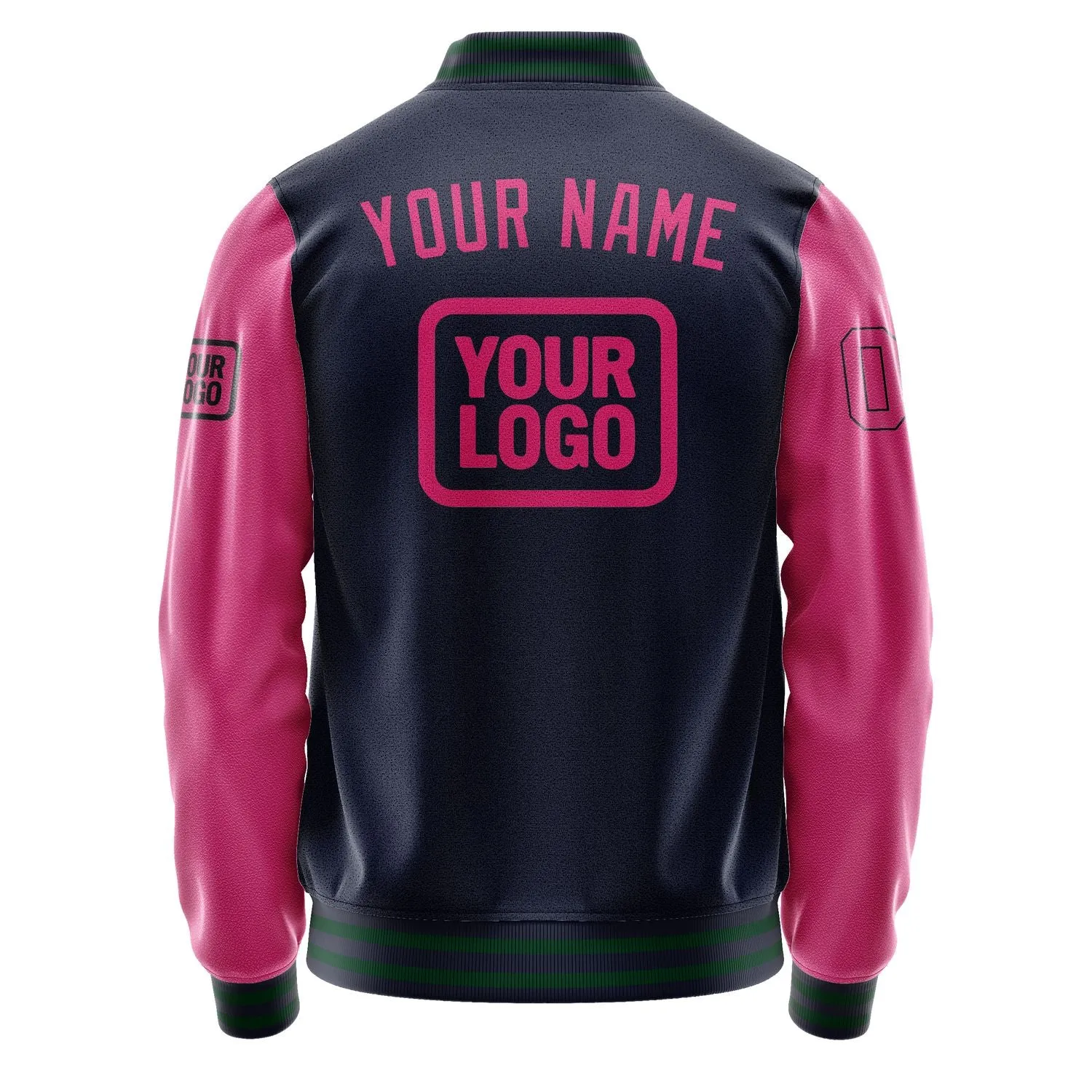 Custom Navy Pink Jacket sold by Tailorly product image thumbnail 4